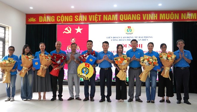 Thành lập 9 công đoàn cơ sở ở phường An Biên, Hải Phòng