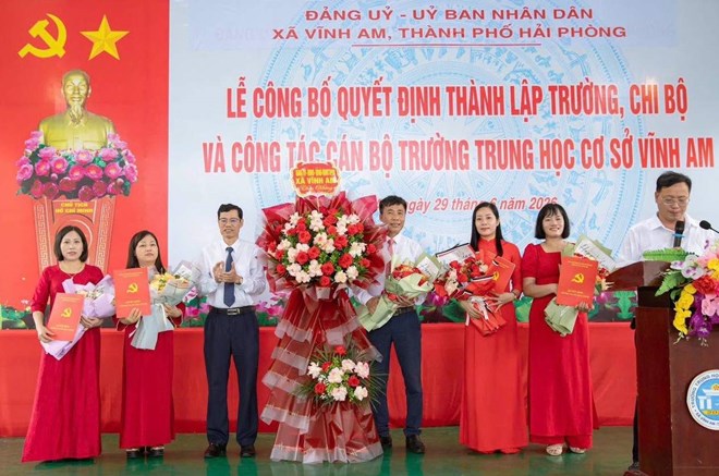 Thành lập 3 trường học ở Hải Phòng, bổ nhiệm loạt cán bộ liên quan