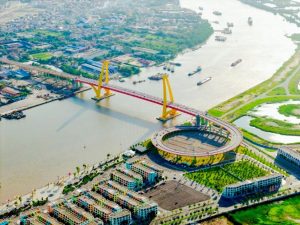 Cầu Hoàng Gia nối Vinhomes Royal Island với trung tâm Hải Phòng chỉ 5 phút di chuyển 