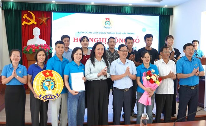 Công đoàn Hải Phòng vượt chỉ tiêu thành lập công đoàn cơ sở