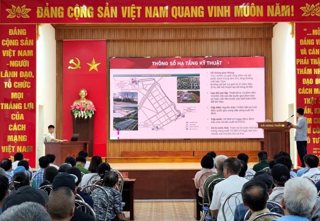 Thu hồi đất 635 hộ dân thực hiện dự án Khu công nghiệp Tiên Lãng 1, Hải Phòng